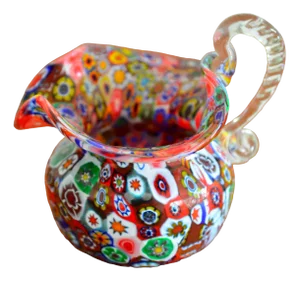 Millefiori Murano Glass Vase, 1950s