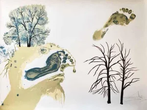 Salvador Dali - "The Seasons (Les Saisons) - Winter