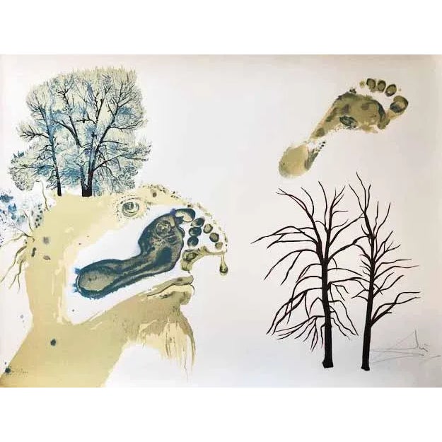 Salvador Dali - "The Seasons (Les Saisons) - Winter - Lithograph For Sale