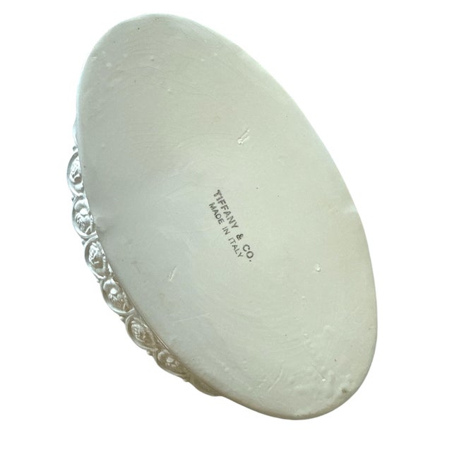 1980s Late 20th Century Tiffany & Co. 'Made in Italy' Neoclassical Style White Ceramic Cachepot For Sale - Image 5 of 5