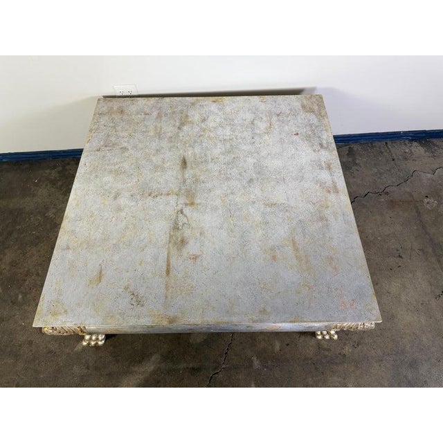 Italian Baroque Style Silvered Coffee Table For Sale - Image 12 of 12