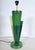 Large Postmodern Green Ceramic Table Lamp attributed to Francois Chatain, 1980s For Sale - Image 6 of 18