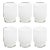 Andria Tortoise Tumbler Glasses - White, Set of 6 For Sale