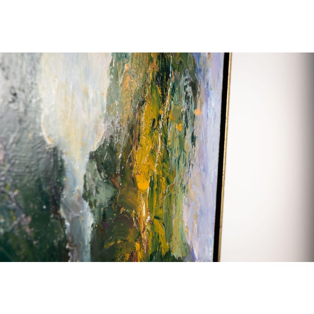 Abstract Landscape of Ancient China, 2001, Oil on Canvas For Sale - Image 9 of 12