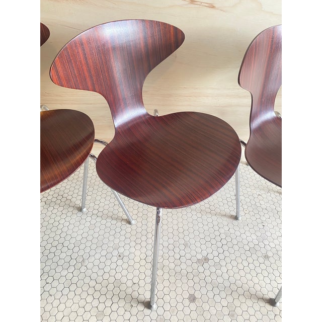 2010s Set of 4 Zebrawood “Orbit” Bentwood Chairs by Lovegrove for Bernhardt Design For Sale - Image 5 of 12