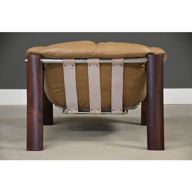 Percival Lafer Leather and Jacaranda Lounge Chair For Sale In Boston - Image 6 of 11