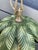 Vintage Tole Metal Palm Beach Tropical Hollywood Regency-Style Tole Palm Tree Chandelier Featuring Green-Painted Metal Fronds and Faux-Candle Arms For Sale - Image 10 of 12