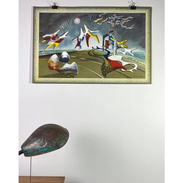 John Tunnard (British, 1900-1971) - Abstract Offset Lithograph (1947, Signed in Print). “Holiday” is a work reminiscent of...