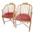 1960s Vintage Baker Furniture Faux Bamboo and Cane Regency Armchairs - a Pair For Sale
