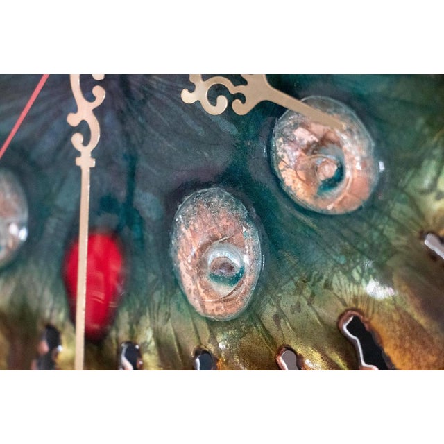 Brutalist Brutalist Wall / Table Clock by Franco Bastianelli for Studio Cellini, Italy, 1960s For Sale - Image 3 of 7