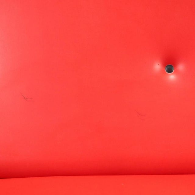 Vintage Sofa in Red Skai, 1960s For Sale - Image 7 of 13