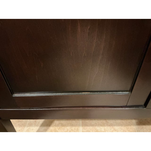 Levin Furniture Transitional Espresso Wood Wine Buffet & Bar Cabinet For Sale - Image 9 of 17