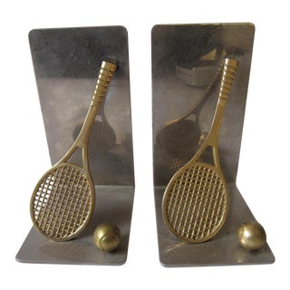 Vintage Tennis Bookends, Pair For Sale
