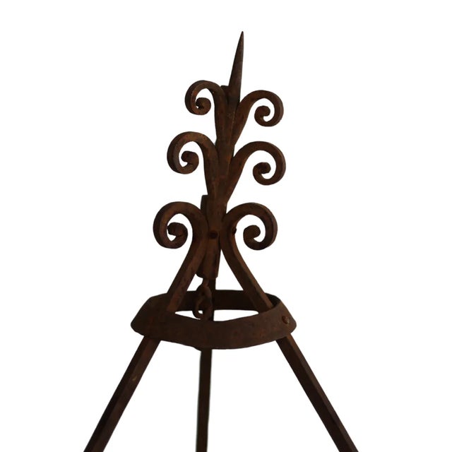 French 19th Century French Wrought Iron Stand For Sale - Image 3 of 4