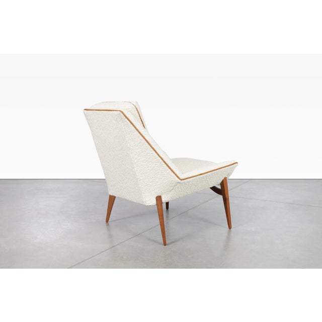 Mid-Century Modern Sculptural Walnut Lounge Chair, 1950s For Sale In Los Angeles - Image 6 of 8