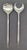 Offered is a set of brushed stainless steel salad serving utensils (a long fork and spoon) made in Japan by Kalmar, circa....