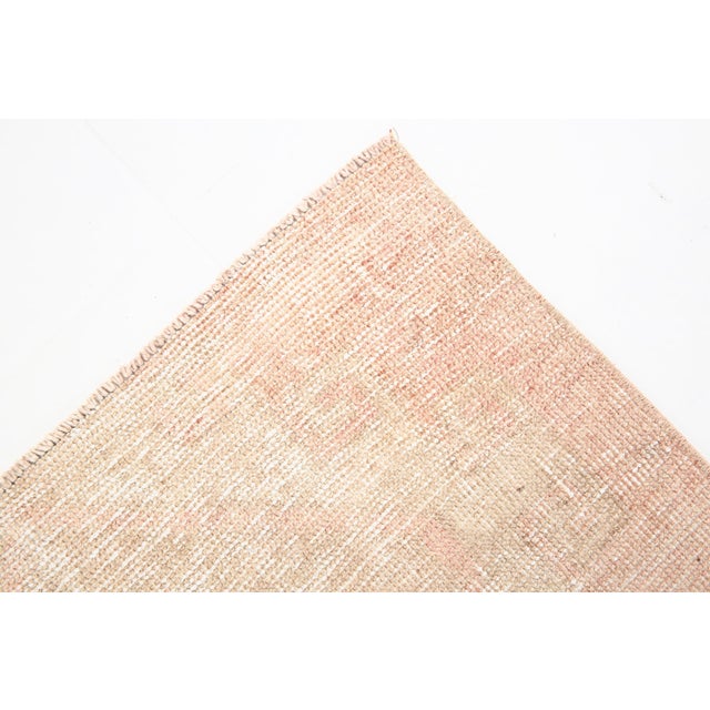 Turkish Runner Rug in Faded Beige and Brown For Sale - Image 15 of 18