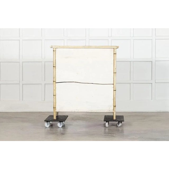 19th Century English Painted Bamboo Chest of Drawers, 1890s For Sale - Image 15 of 16