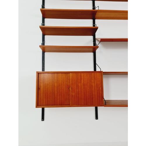 Large Mid-Century Modern Danish Teak Wall Unit by Poul Cadovius for Cado, Denmark, 1960s For Sale - Image 6 of 18