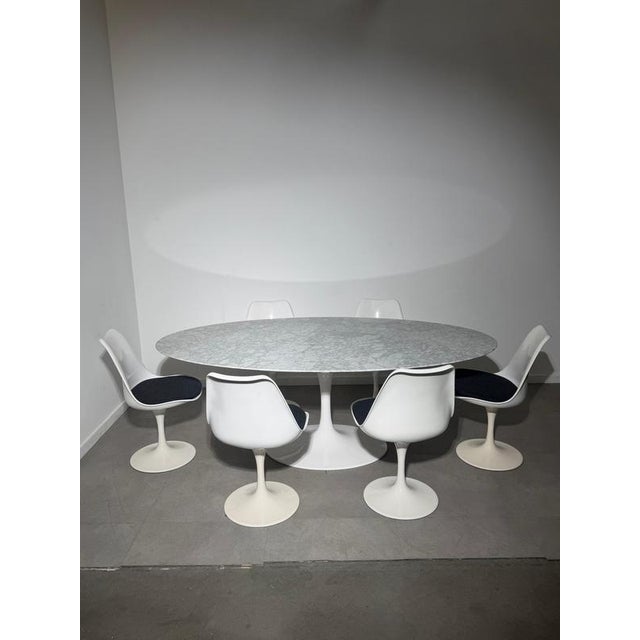 Oval Tulip Dining Table and Swivel Chairs by Rudi Bonzanini, Italy, 1960s, Set of 7 For Sale - Image 6 of 13