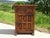 Small jam cupboard or large bedside table, entirely in solid oak with black wrought iron hardware and hinges. The 3 cm...