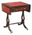 Antique Coffee Table in Mahogany and Leather For Sale