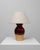 Mid-Century Modern 20th Century German Red And Tan Ceramic Table Lamp For Sale - Image 3 of 18