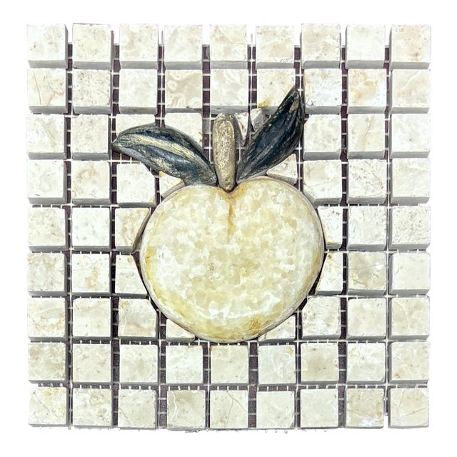 Botticino Marble / Rosa Crystal Marble / Verde Saltan Marble / Café Brissac Limestone Polished Peach Decorative Mosaic For Sale