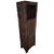 Moroccan Aged Brown Carved Old Window Shutter Cabinet For Sale