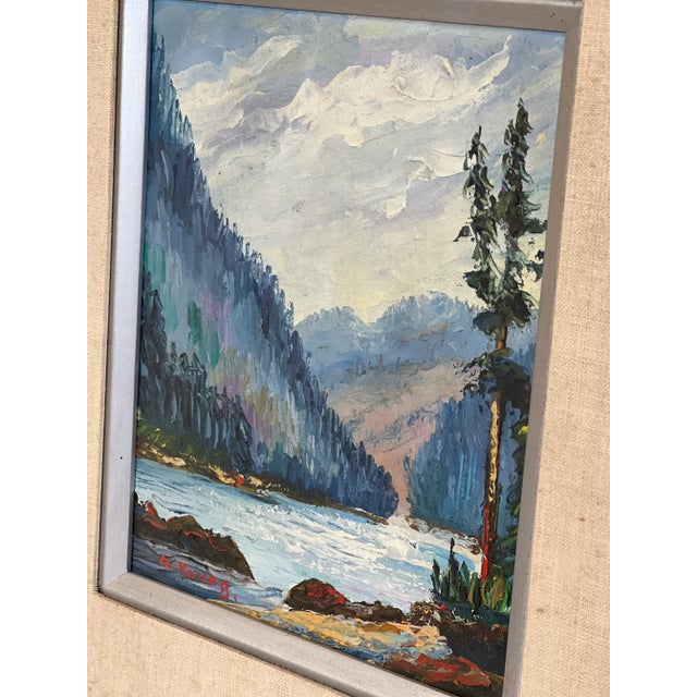 Wood Vintage Framed Art Set of 2 For Sale - Image 7 of 8