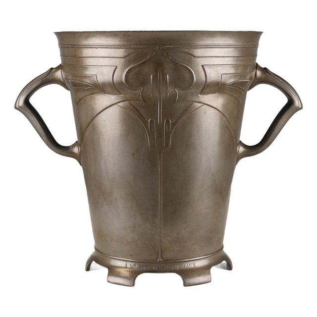 Art Nouveau Tin Champagne Cooler, Belgium, 1906 For Sale