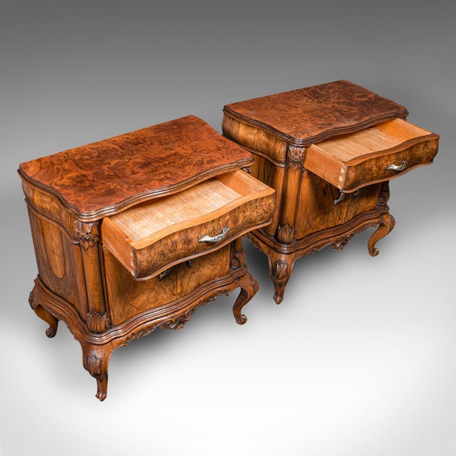 Brown 1970's Pair of Vintage Bedside Cabinets For Sale - Image 8 of 12