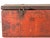 Early 20th Century Early 20th Century Farmhouse Red Dovetail Trunk Box For Sale - Image 5 of 17