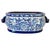 Late 20th Century Large Chinoiserie Blue & White Porcelain Foot Bath Planter With Pomegranate Handles For Sale - Image 11 of 11