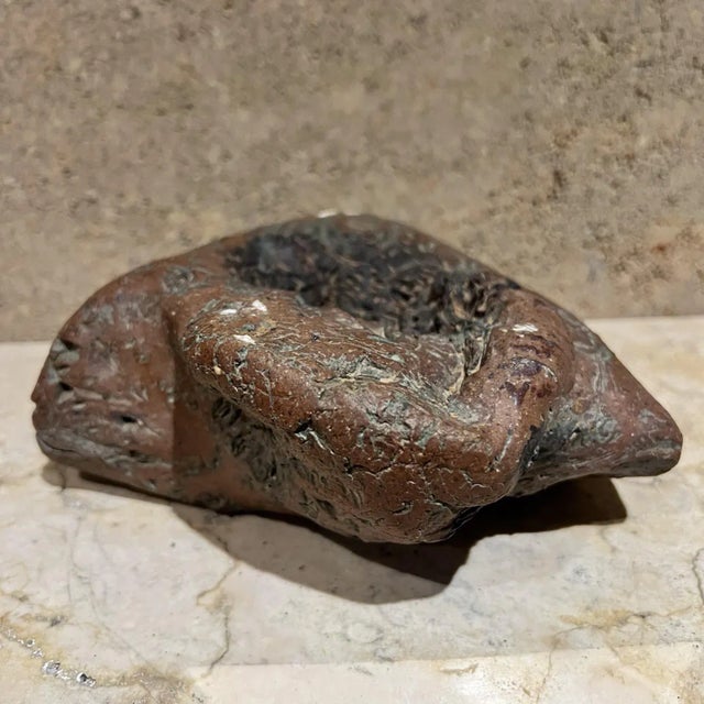 AMBIANIC presents Studio Art Pottery Abstract Vase Sculpture 3.13 h x 7.5 w x 7 d Preowned original vintage condition See...