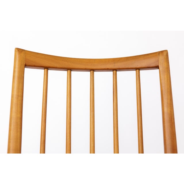 Brown Vintage German Chairs with Wooden Frames and Dark Purple Upholstery by Ernst Martin Dettinger, 1970s, Set of 2 For Sale - Image 8 of 10