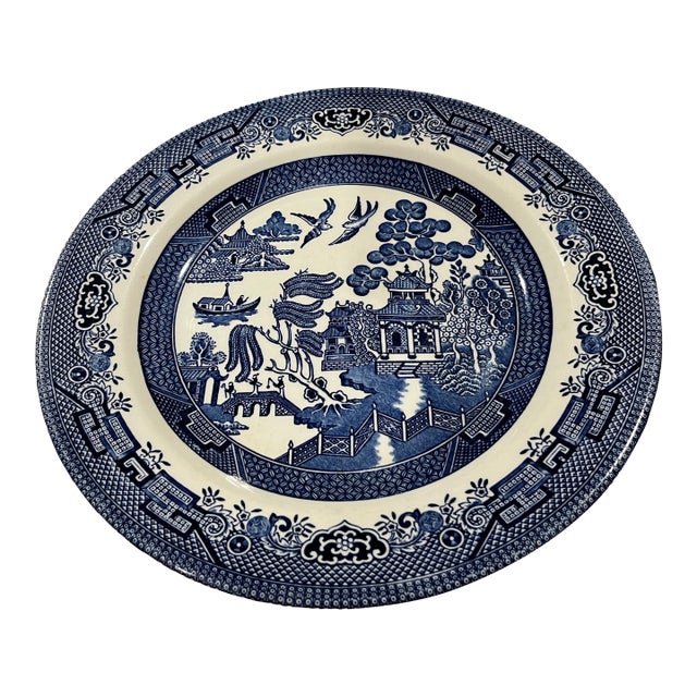 Churchill England Blue Willow Pattern 10”Dinner Plate (Set of 6) For Sale