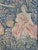 Vintage French Hand-Printed Medieval Design Noble Amazon Tapestry, 1960s For Sale - Image 10 of 18