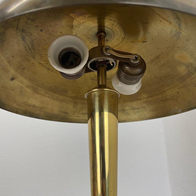 Danish Brass Mushroom Table Lamp, 1950s For Sale - Image 14 of 18