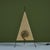 Late 20th Century Postmodern Pyramid Paper Shade Table Lamp For Sale - Image 10 of 14