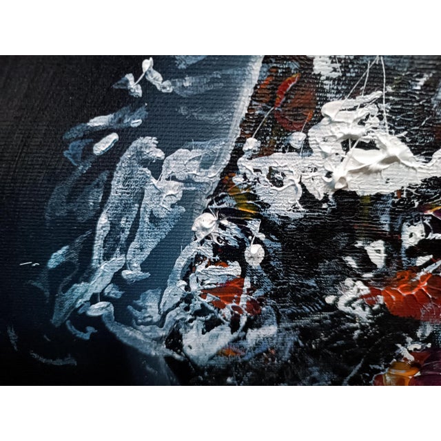 Blue Ovidiu Kloska, Angel Waiting 236, Acrylic For Sale - Image 8 of 9