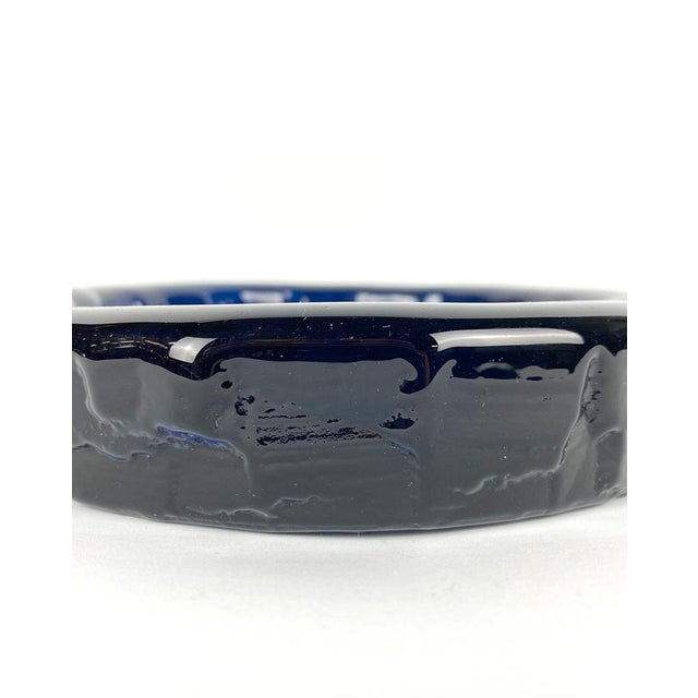 Göte Augustsson (1917-2004) for Ruda. Vase and two bowls in blue mouth-blown art glass. Swedish design, 1960s.