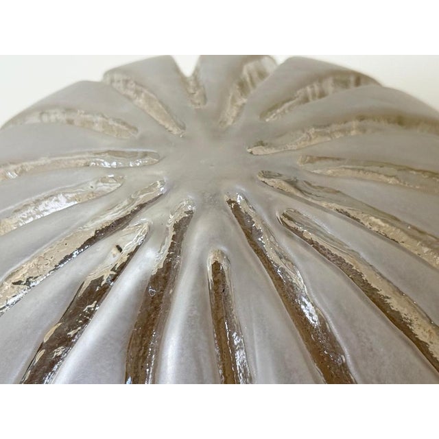 Sea Urchin Frosted Glass Wall Lights with Golden Glow, 1970s, Set of 2 For Sale - Image 12 of 18
