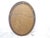 This large oval mirror measures 41.25"H x 31"W and is ready to hang vertically.