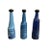Surrealist Glass Bottles by Salvador Dali for Rosso Antico, 1970s, Set of 3 For Sale