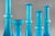 1960s Vintage Scandinavian Blue Glass Vessels by Per Lutken for Holmegaard, Set of 10 For Sale - Image 5 of 6