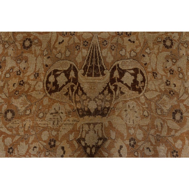 Textile Antique Oversized Persian Tabriz Rug For Sale - Image 7 of 9