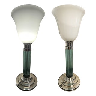 Large Art Deco Desk Lamp, 1940 For Sale