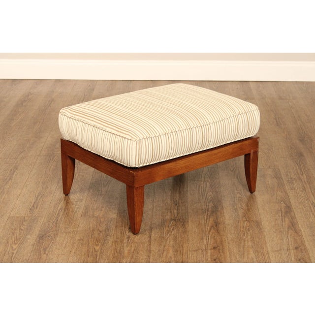 Early 21st Century Tommy Bahama Outdoor Patio Faux Wood Ottoman For Sale - Image 11 of 12