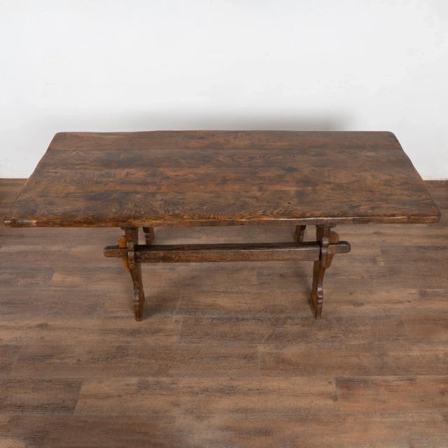French Country Early 19th Century French Farm Table For Sale - Image 3 of 13